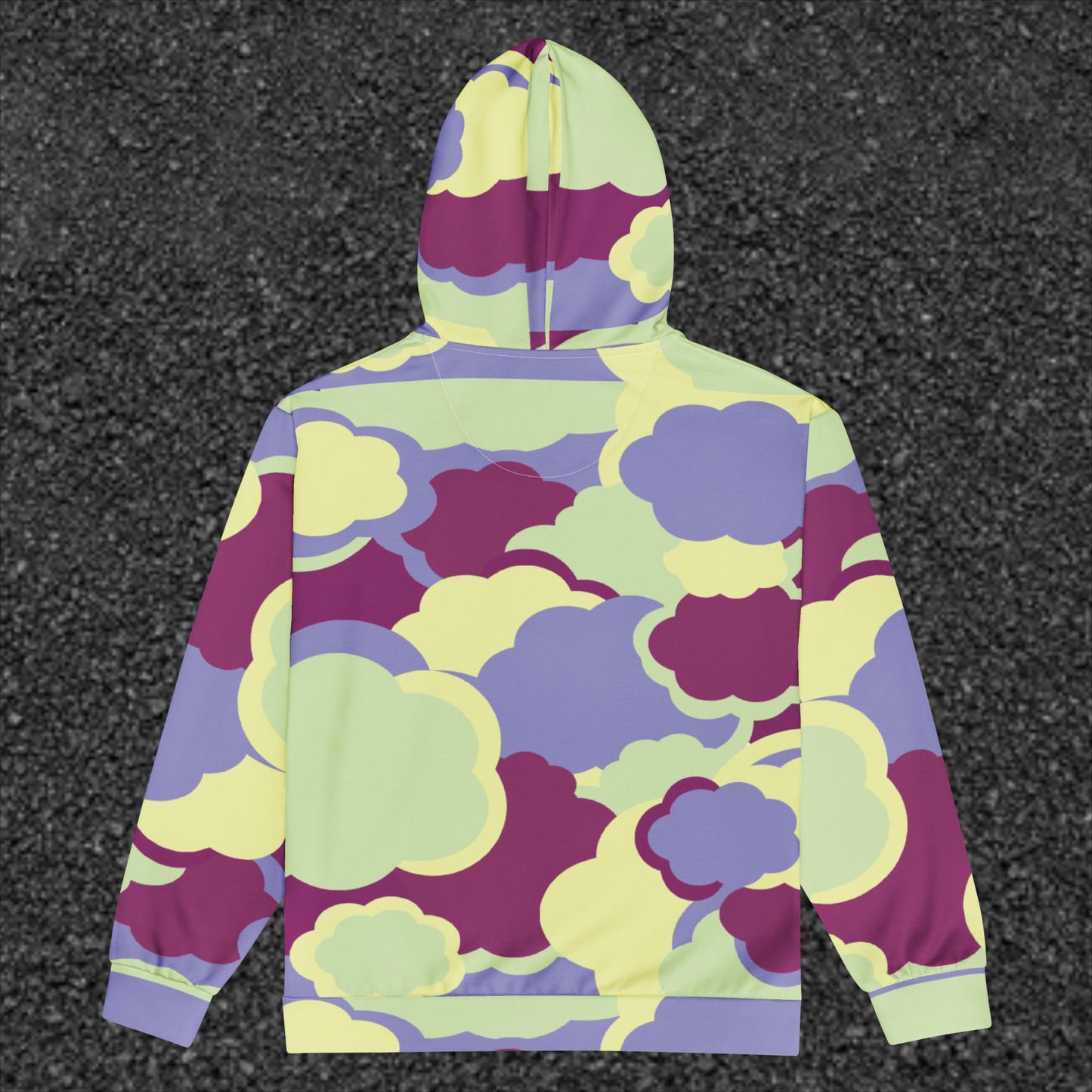 “Cloud Camo” Print Zip Hoodie