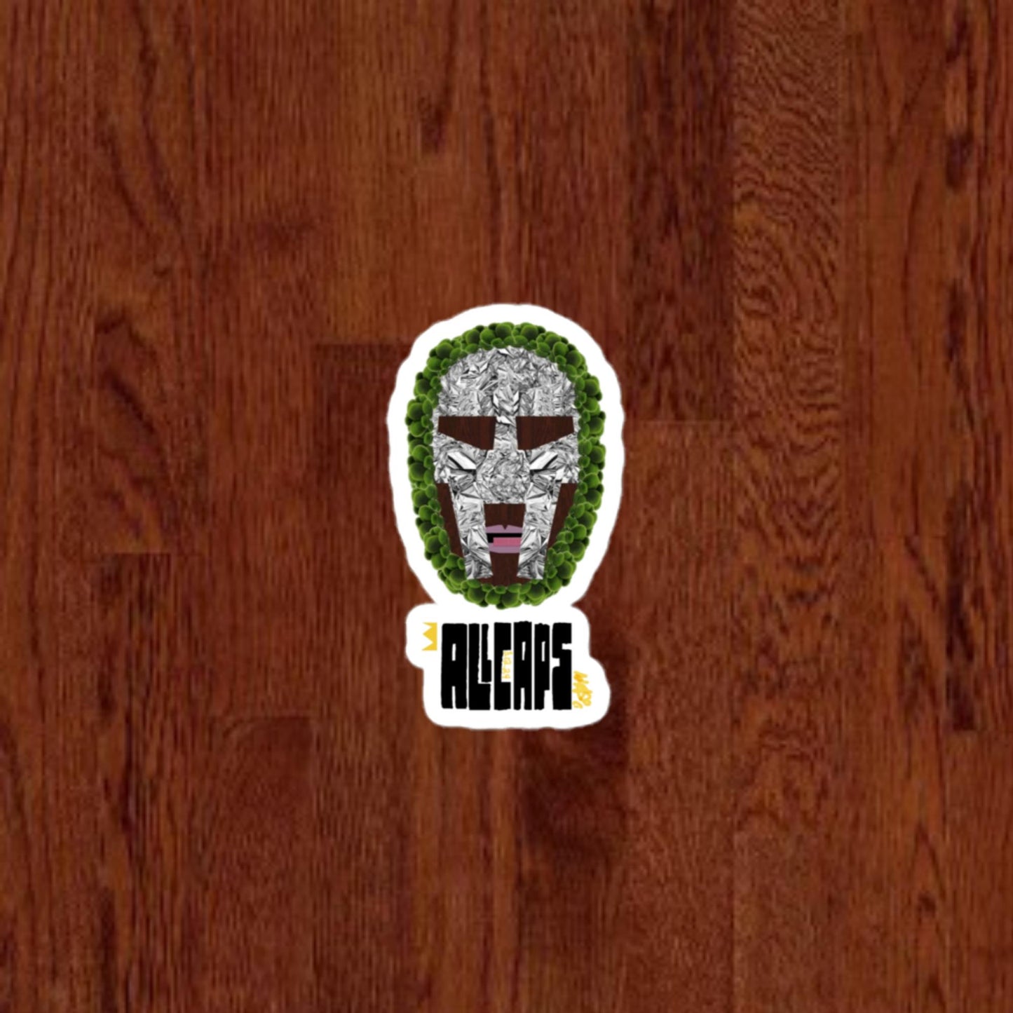"ALL CAPS" Sticker