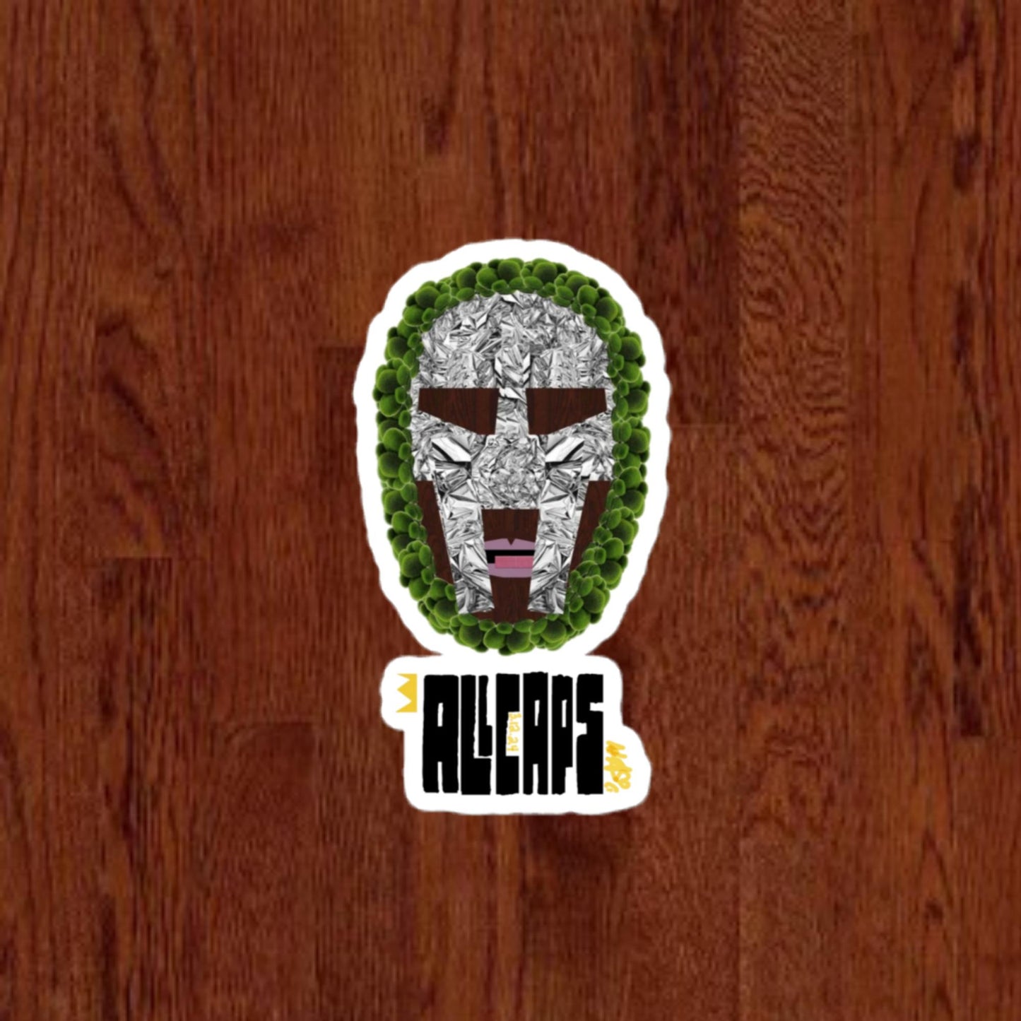 "ALL CAPS" Sticker